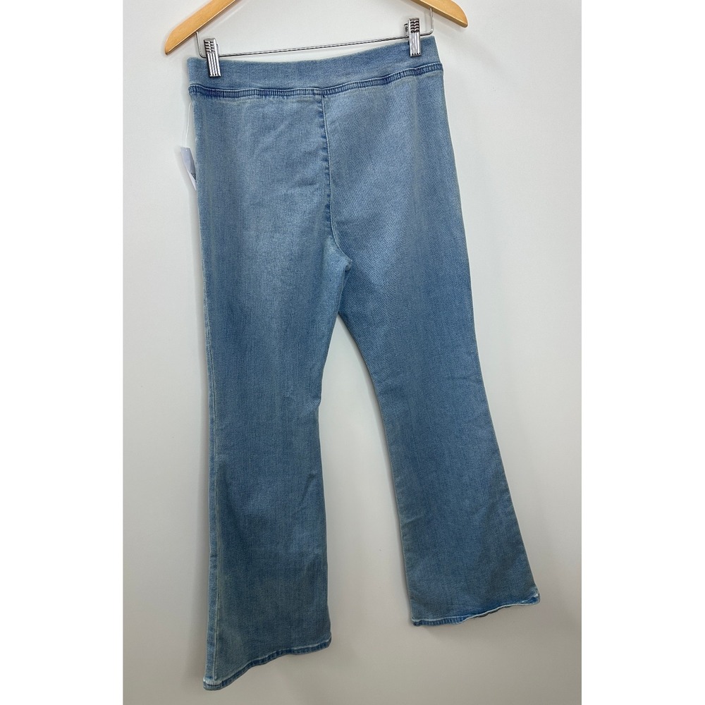 NWT GAP Kids High Rise Flare Jeggings Blue Denim Jean 14 Plus Light Wash Stretch - Picture 8 of 11